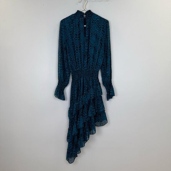 MISA Los Angeles Snake Print Savanna Dress 💚 - Picture 12 of 14